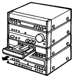 DENON D-110 - Manipulation du tiroir à disque - 1