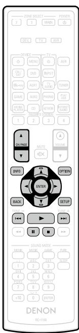 DENON AVR-3313, AVR3313 - Touches de commande du dispositif mémoire USB - 1