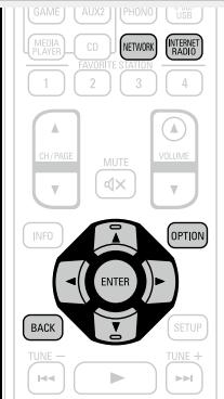 DENON AVR-3313, AVR3313 - Appuyez sur network. - 2