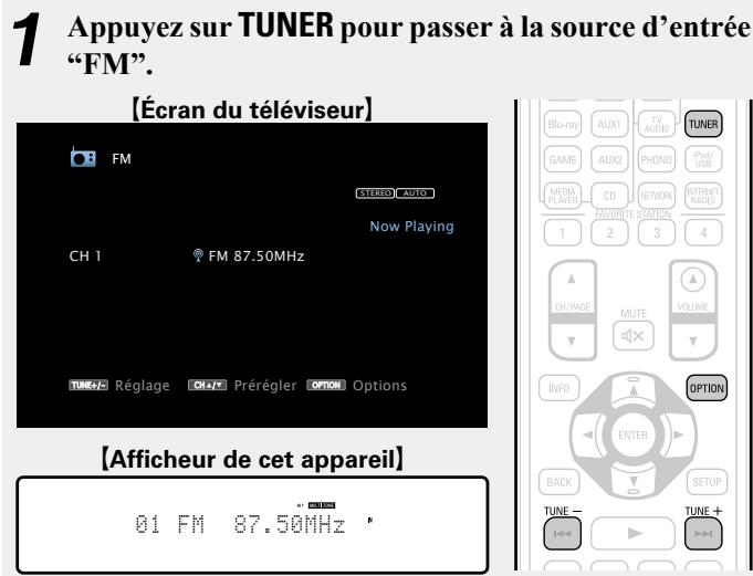 DENON AVR-3313, AVR3313 - Écoute d'émissions FM - 1