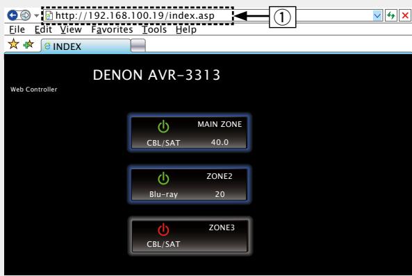 DENON AVR-3313, AVR3313 - Fonction de contrôle internet - 3