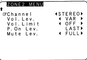 DENON AVR-3808CI - ZONE2 MENU - 1