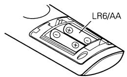 DENON AVR-3808CI - Inserting the Batteries - 3