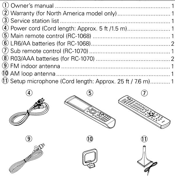 DENON AVR-3808CI - Accessories - 1