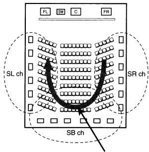 DENON AVR-3808CI - Surround back speakers - 2