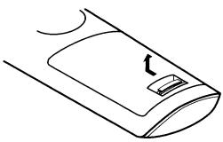 DENON AVR-3808CI - Inserting the Batteries - 1