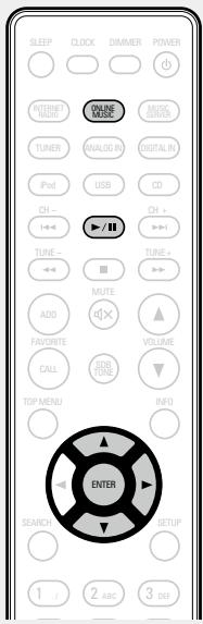 DENON CEOL N8 - Appuyez sur ONLINE MUSIC pour passer à la source d'entrée "Last.fm". - 1