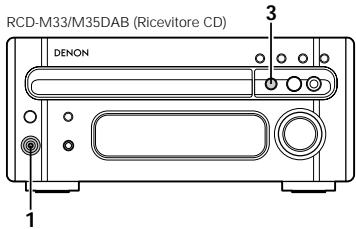 DENON DRR-M33 - Registrazione sincronizzata per CD (quando il RCD-M33/M35DAB sono collegati) - 1