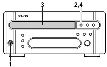 DENON DRR-M33 - Inleggen en Uitnemen van een Cassettetape - 1