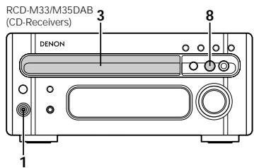 DENON DRR-M33 - Synchronisiertes Aufnahme (wenn RCD-M33/M35DAB angeschlossen sind) - 1