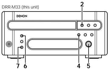 DENON DRR-M33 - Synchronized recording (when connected to RCD-M33/M35DAB) - 2
