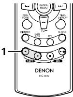 DENON DRR-M33 - (1)Commandéàdistance du systeme - 2