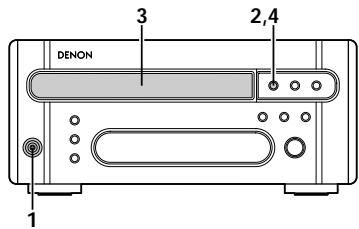 DENON DRR-M33 - Inserimento e rimozione della cassetta - 1