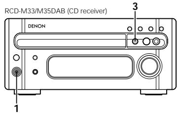 DENON DRR-M33 - CD synchronized recording (when connected to the RCD-M33/M35DAB) - 1