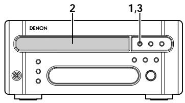DENON DRR-M33 - Chargement et retrait d'une cassette - 2