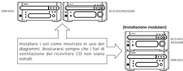 DENON DRR-M33 - Collegamento alla RCD-M33/M35DAB - 1