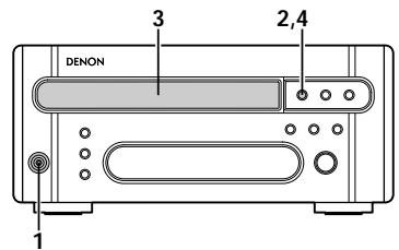 DENON DRR-M33 - Einlagen und Herausnahmen von Cassettenbändern - 1