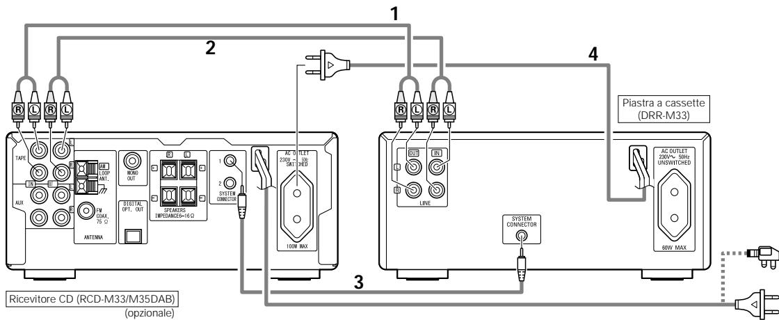DENON DRR-M33 - Collegamento alla RCD-M33/M35DAB - 2