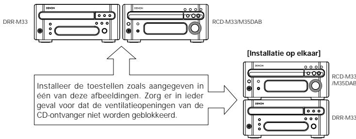 DENON DRR-M33 - Aansluiten op de RCD-M33/M35DAB - 1