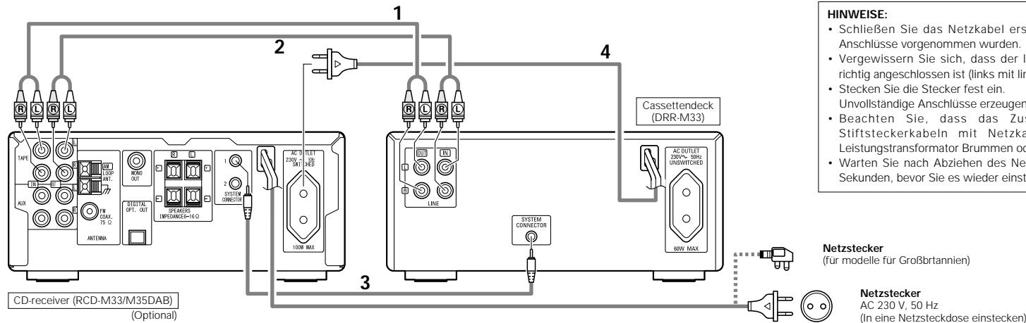 DENON DRR-M33 - Empfohlene Systeminstallation - 1