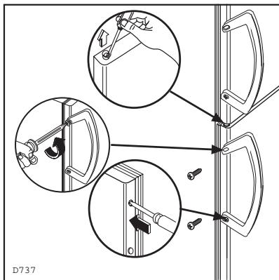 ZANUSSI ZA25A - Réversibilité des portes - 4