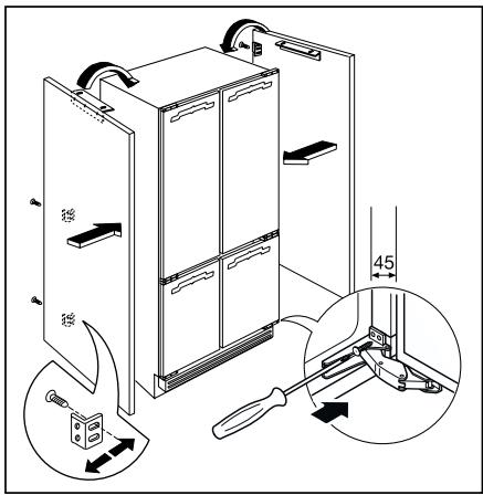 ZANUSSI ZJB9476 - Fitting the side panels - 4