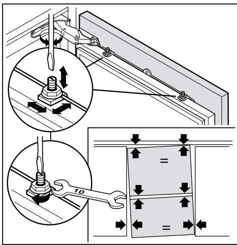 ZANUSSI ZJB9476 - Fixation des portes du meuble - 5