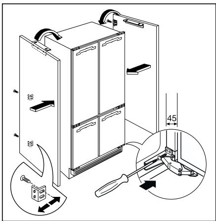 ZANUSSI ZJB9476 - Montaje de los paneles laterales - 4