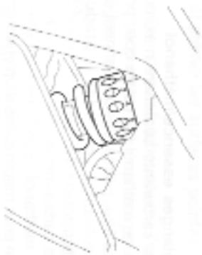 SUZUKI GSF600S - SUSPENSION ARRIERE Réglage de la précharge de ressort - 1