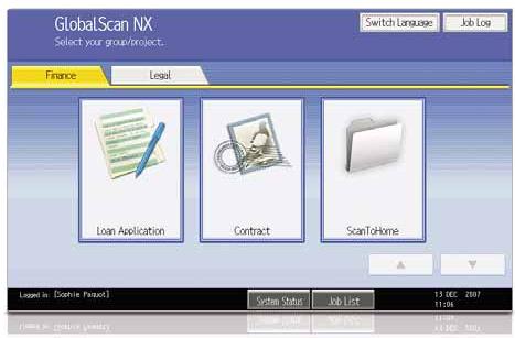 RICOH AFICIO MP C2050 - GlobalScan NX - 1