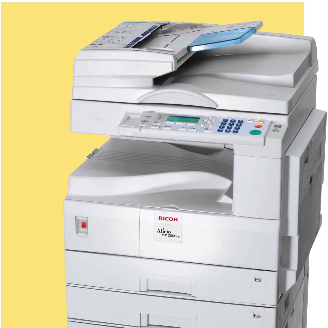 RICOH MP2000LN - Des partenaires bureautiques A3 flexibles et compacts - 1