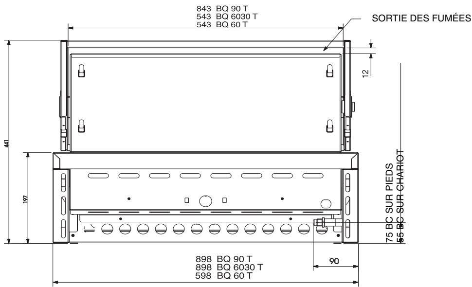SMEG BQ90TDE - Positionnement des grilles et des plaques - 5