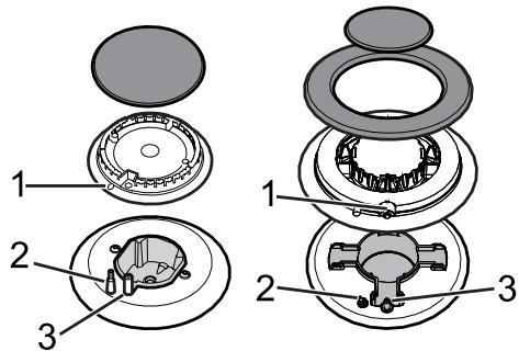 SMEG GA91CTX9 - Position correcte des couronnes et des chapeaux - 1