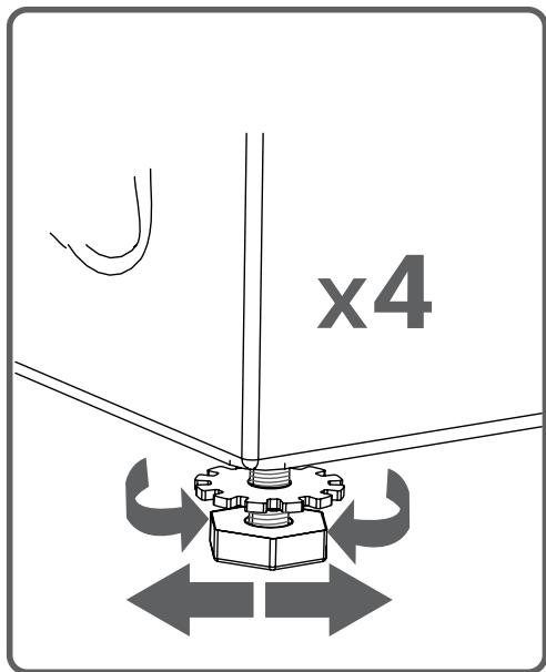 PROLINE FP 610 W - Chapitre -3: installation de votre lave-linge (reglage des PIEDS) - 2