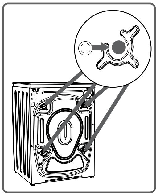 PROLINE FP 610 W - Chapitre -3 : installation de votre lave-linge (retrait des VIS de bridage transport) - 2