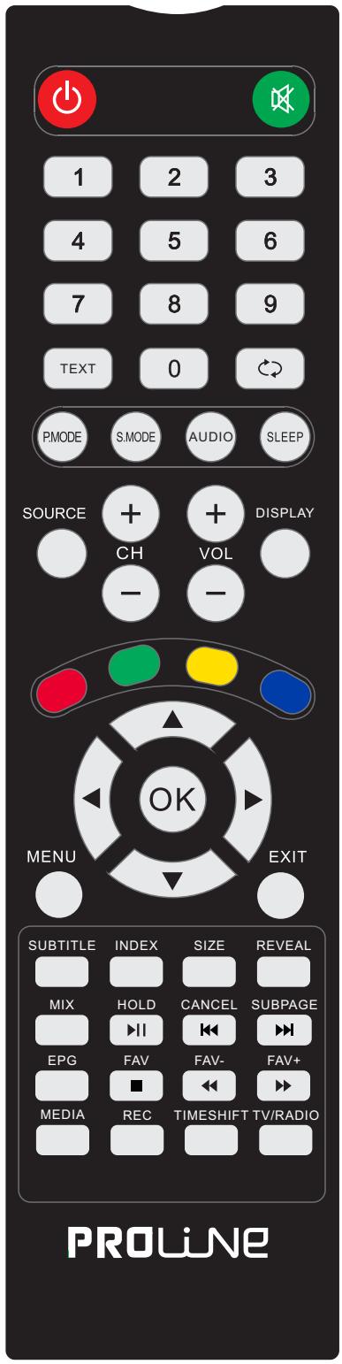 PROLINE L2440FHD - Utilisation de la télécommande - 1