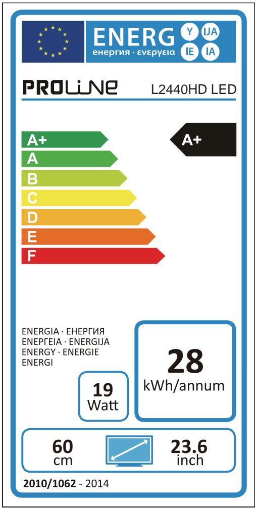 PROLINE L2440FHD - Energy Label - 1