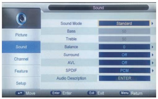 PROLINE L2440FHD - Réglages du son - 1