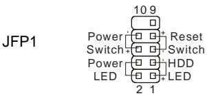 MSI 945GCM5 V2 - 面板連接器: JFP1, JFP2 - 2