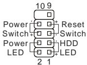 MSI 945GCM5 V2 - Front Panel Connectors: JFP1, JFP2 - 6