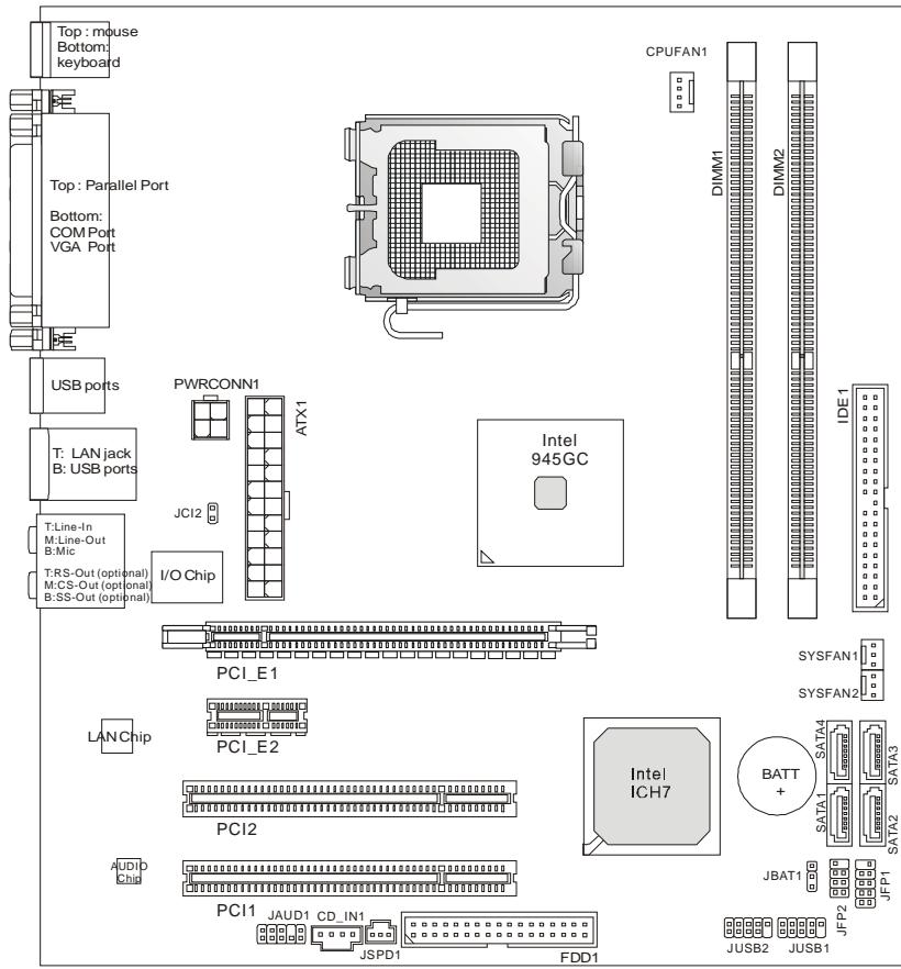 MSI 945GCM5 V2 - KOMNOHEHTbI CNTeMHoN INaTbI - 1