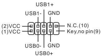 MSI 945GCM5 V2 - USB Frontanschluss: JUSB1/ JUSB2 - 6