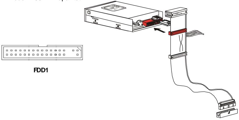 MSI G52-73921XK - Anschluss des Diskettenlaufwerks: FDD1 - 1