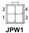 MSI G52-73921XK - ATX 12V Power Connector: JPW1 - 1