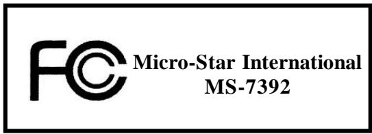 MSI G52-73921XK - Notice 2 - 1
