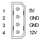 MSI G52-73951X7 - ATX 12V Power Connector (1x4-Pin) - 1