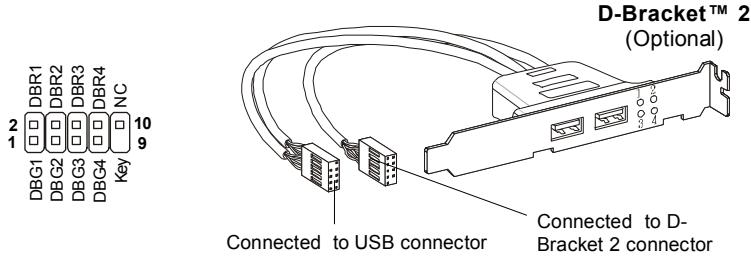 MSI G52-73951X7 - D-BracketTM 2 Connector - 1
