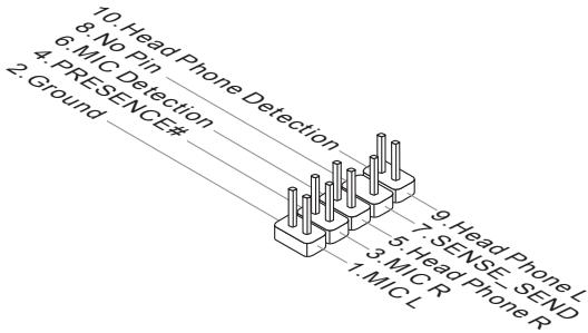 MSI G52-75221XI - Connecteur audio panneau avant : JAUD1 - 1