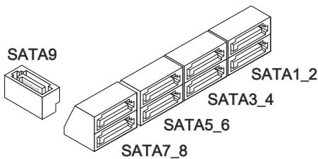 MSI G52-75221XI - Serial ATA Anschluss: SATA1~9 - 2