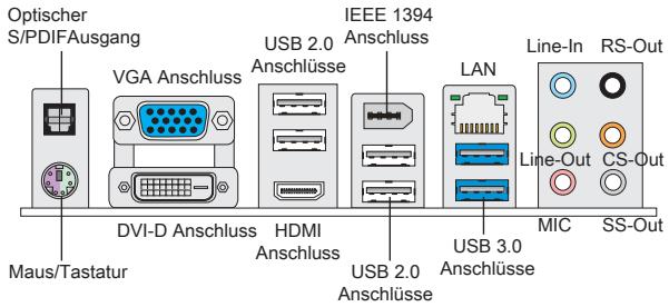 MSI MS-7623 V4.1 - HINTERES ANSCHLUSSPANEL - 1